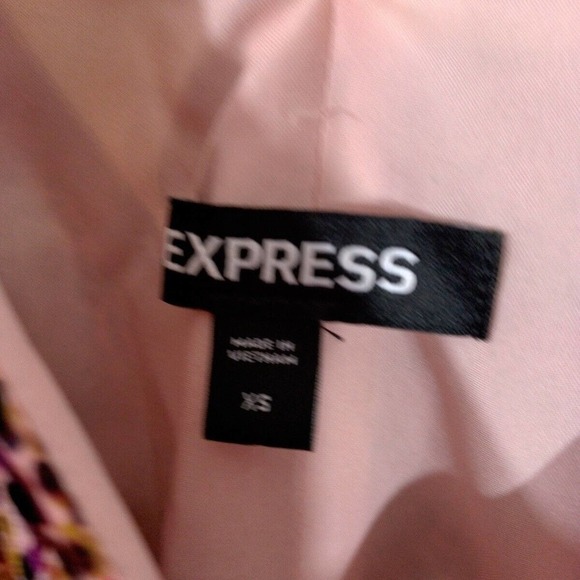 Express Multicolor V Neck Ruffle Lined Dress - Picture 7 of 8